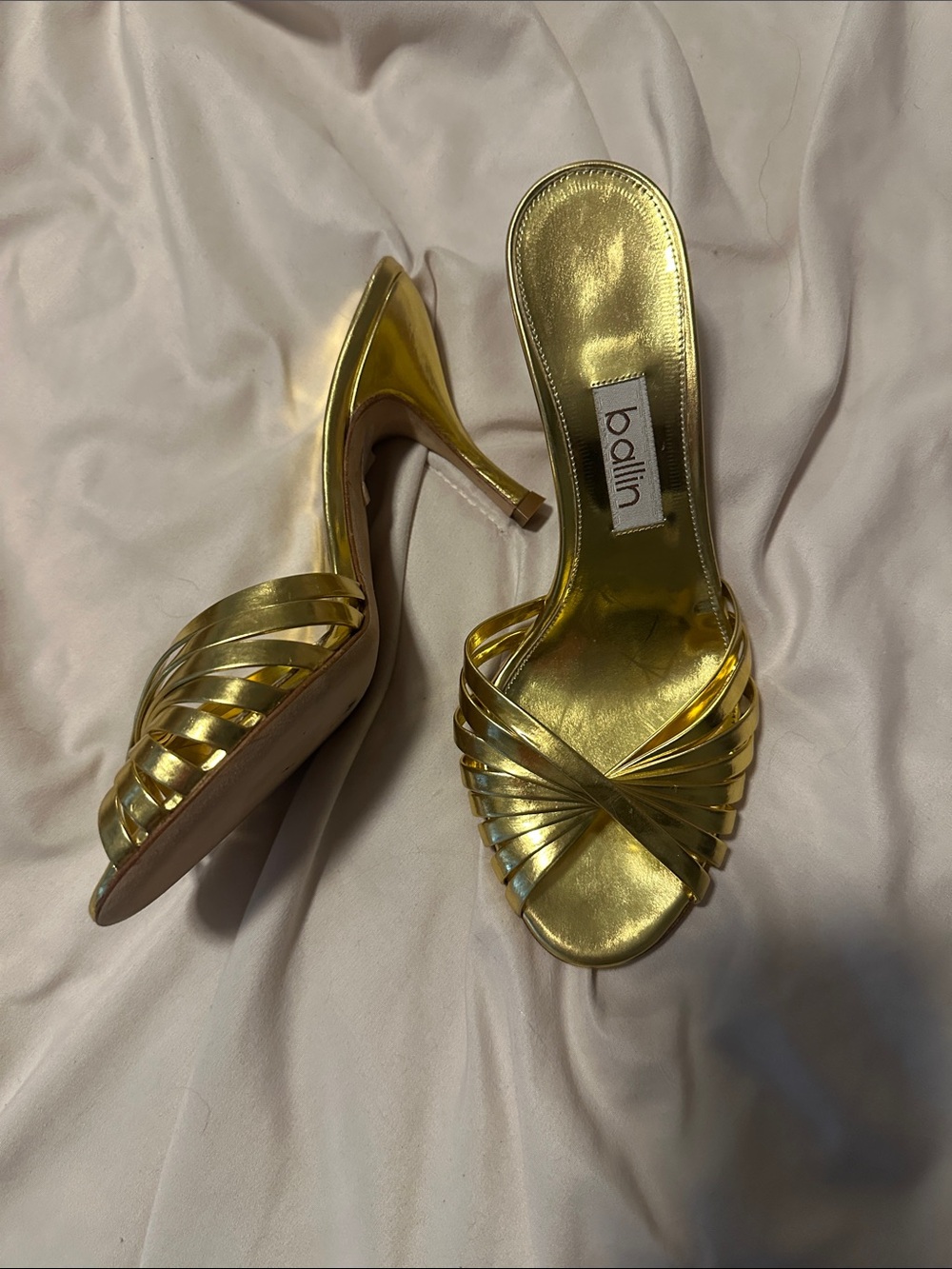 Vintage Ballin Gold Heels